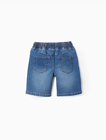 Short midi en jean à enfiler avec cordon