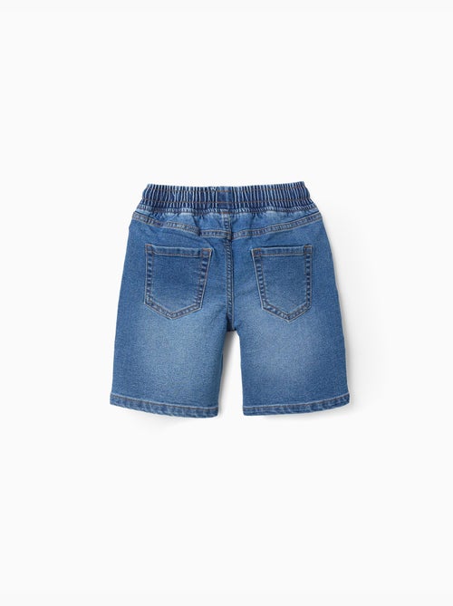 Short midi en jean à enfiler avec cordon - Kiabi