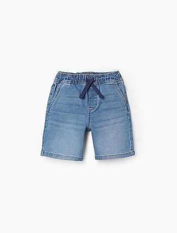 Short midi en jean à enfiler avec cordon