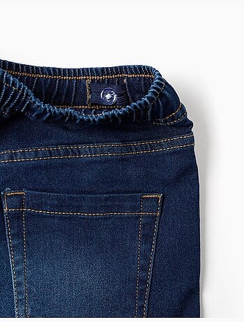 Short midi en jean à enfiler avec cordon