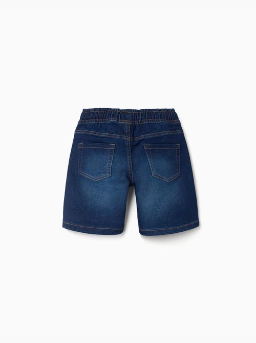 Short midi en jean à enfiler avec cordon - Kiabi