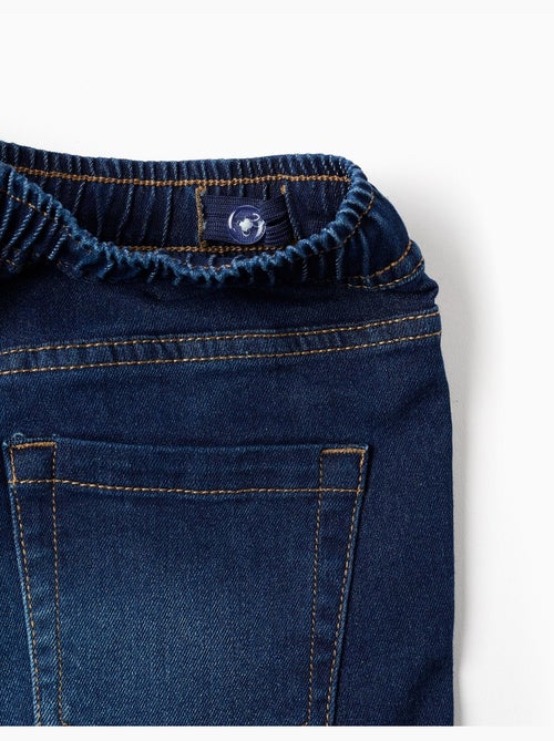 Short midi en jean à enfiler avec cordon - Kiabi