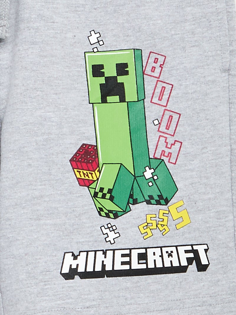 Short 'Minecraft' Grijs - Kiabi