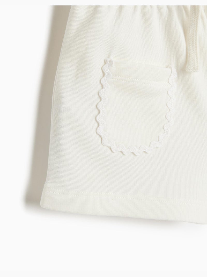 Short molleton, MO Fashion Blanc - Kiabi