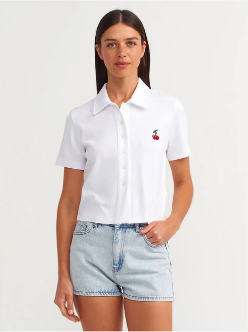 Short mom en denim de coton taille haute dilvin - Kiabi Short mom en denim de coton taille haute dilvin - Kiabi