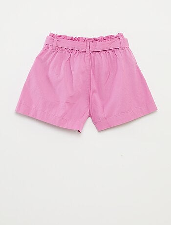 Short paperbag avec ceinture