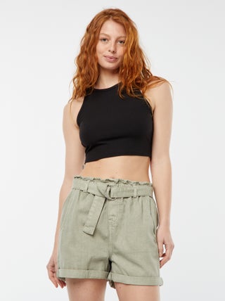 Short Paperbag avec ceinture