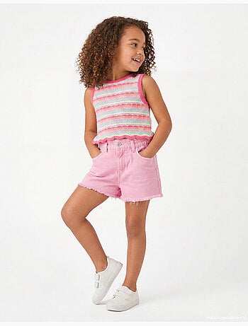 Short paperbag en denim, MO Fashion