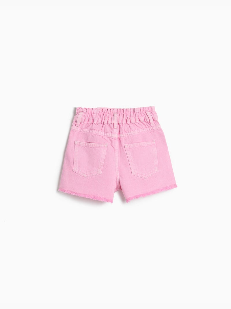Short paperbag en denim, MO Fashion Rose - Kiabi