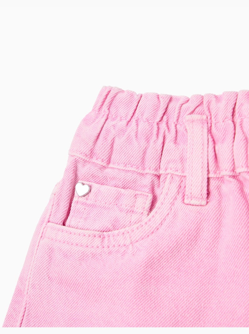 Short paperbag en denim, MO Fashion Rose - Kiabi