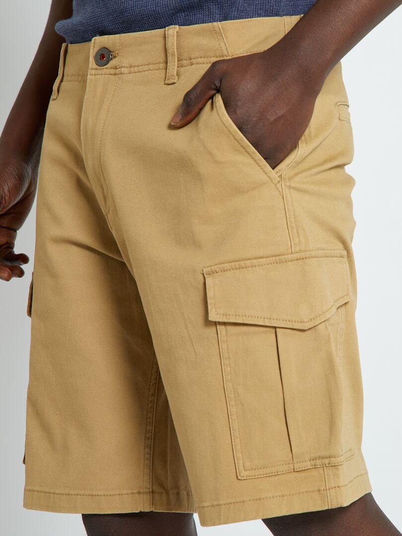 Short 'Produkt' avec poches beige - Kiabi