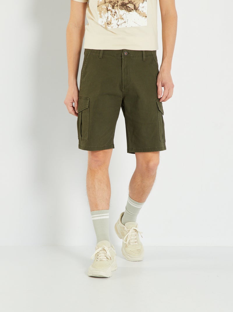 Short 'Produkt' avec poches Kaki - Kiabi