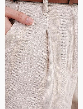 Short rayé taille haute mixray