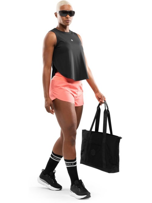 Short running double couche femme fitness femme alloy coral - Kiabi