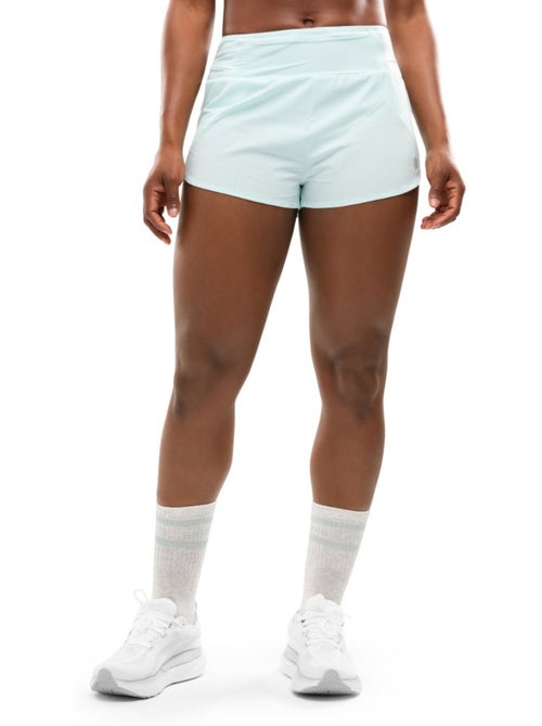 Short running double couche femme fitness femme alloy mint - Kiabi