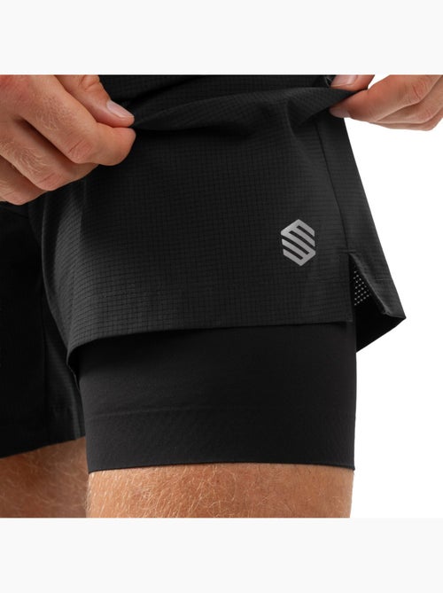 Short running double couche homme fitness homme admix - Kiabi