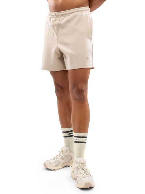 Short sport en coton homme fitness homme titan sand - Kiabi