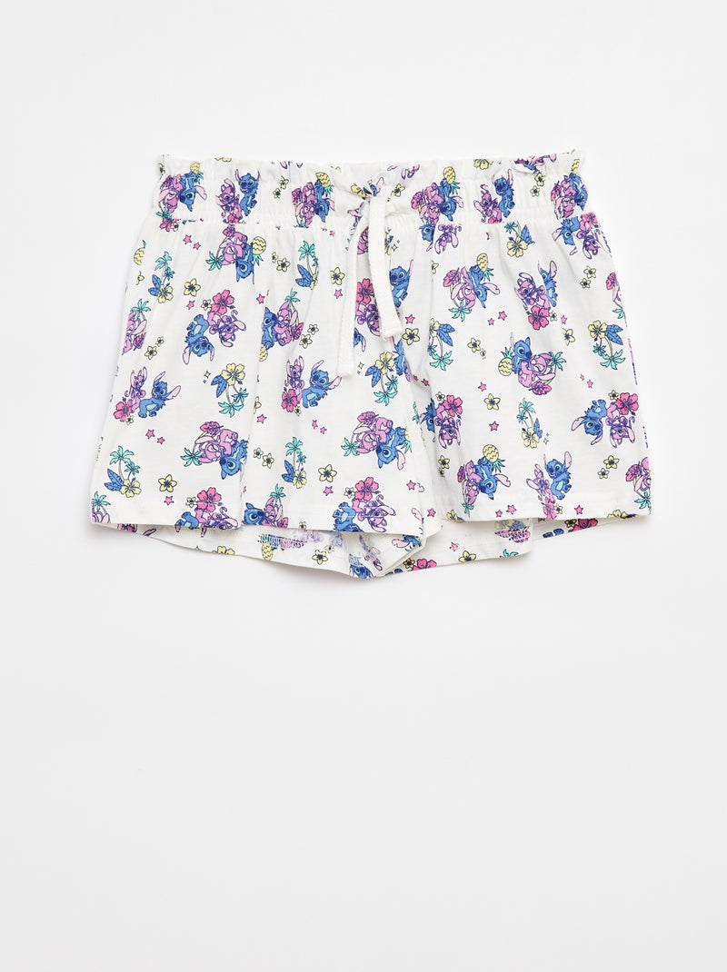 Short 'Stitch' BLANC - Kiabi