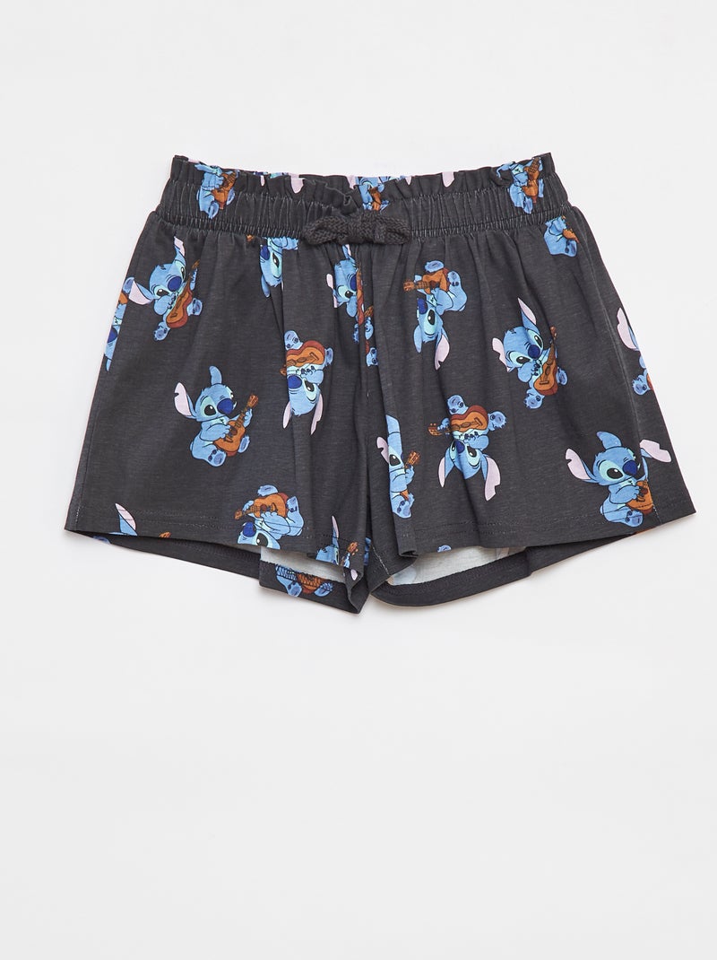 Short 'Stitch' Zwart - Kiabi