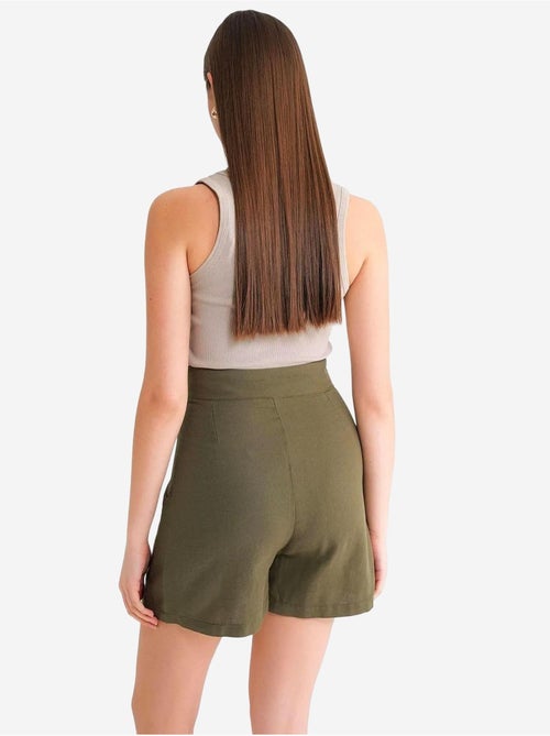 Short taille haute à ceinture et fente sur le devant mixray - Kiabi