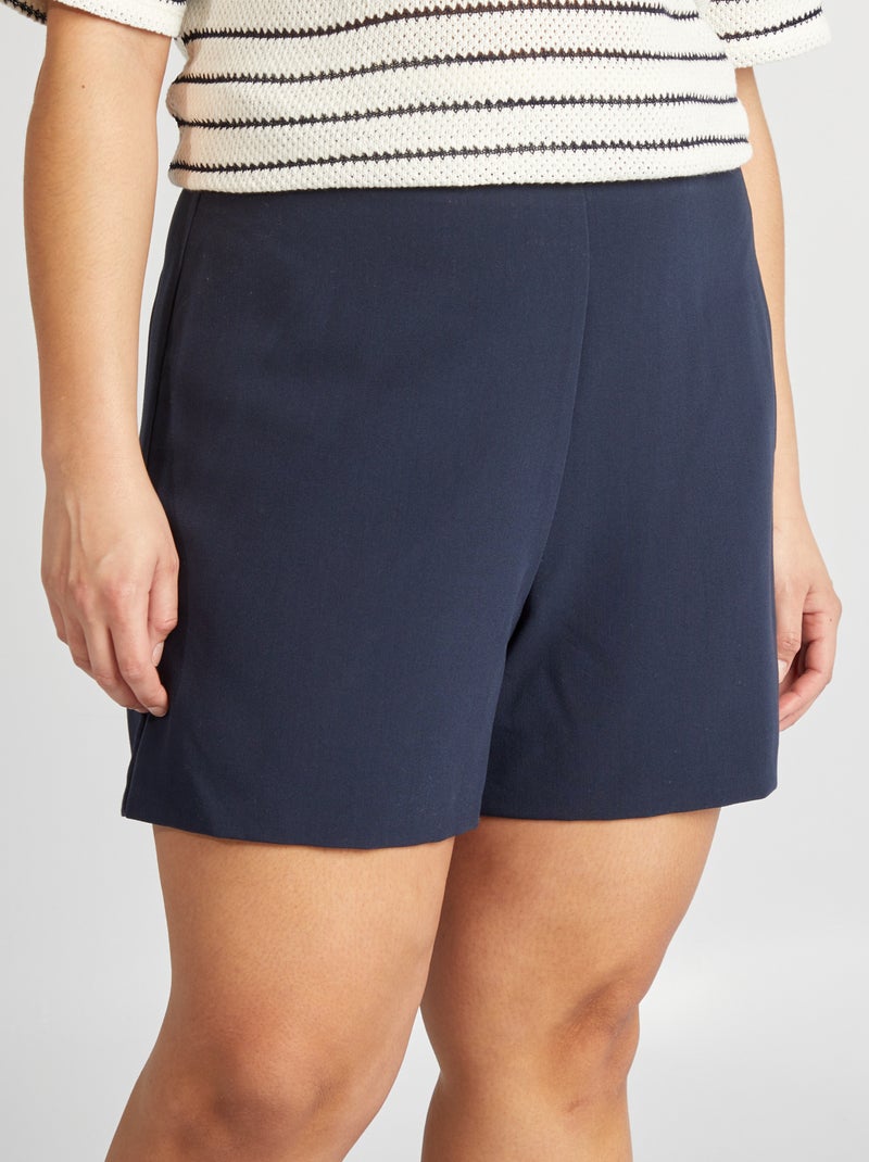 Short taille haute BLEU - Kiabi
