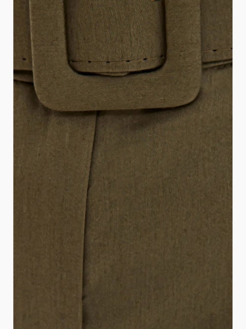 Short taille haute en coton avec poche et ceinture hiccup - Kiabi Short taille haute en coton avec poche et ceinture hiccup - Kiabi