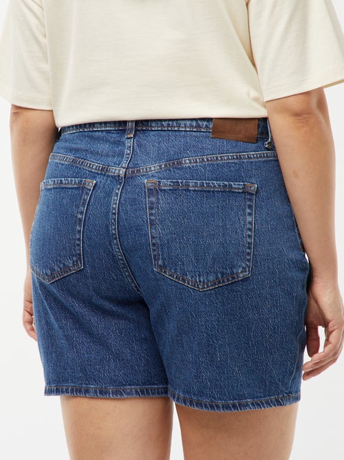 Short taille haute en jean 5 poches - Kiabi