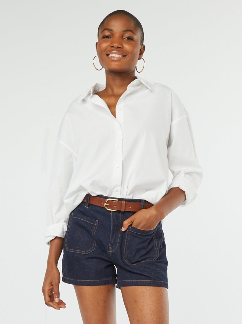 Short taille haute en jean avec 4 poches plaquées Rince - Kiabi