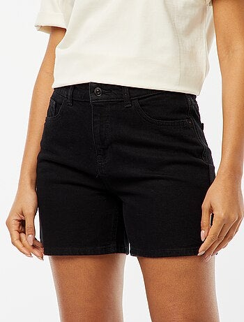 Short taille haute en jean