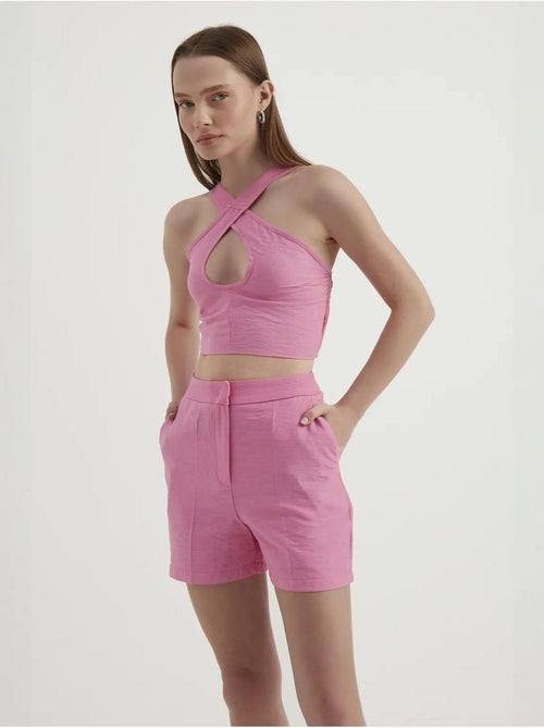 Short taille haute hiccup - Kiabi Short taille haute hiccup - Kiabi
