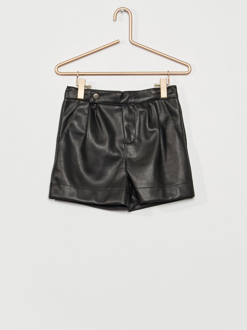 Short taille haute noir - Kiabi