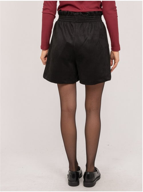 Short taille haute suédine ceinture élastiquée xiche - Kiabi Short taille haute suédine ceinture élastiquée xiche - Kiabi