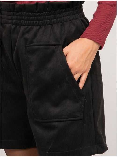 Short taille haute suédine ceinture élastiquée xiche - Kiabi Short taille haute suédine ceinture élastiquée xiche - Kiabi