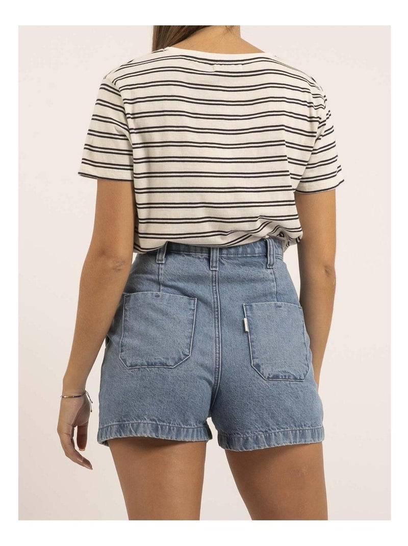 Short taille haute xoline Bleu - Kiabi