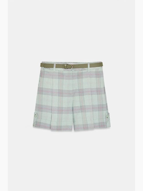 Short tailleur à carreaux, taille haute et ceinture dilvin - Kiabi Short tailleur à carreaux, taille haute et ceinture dilvin - Kiabi