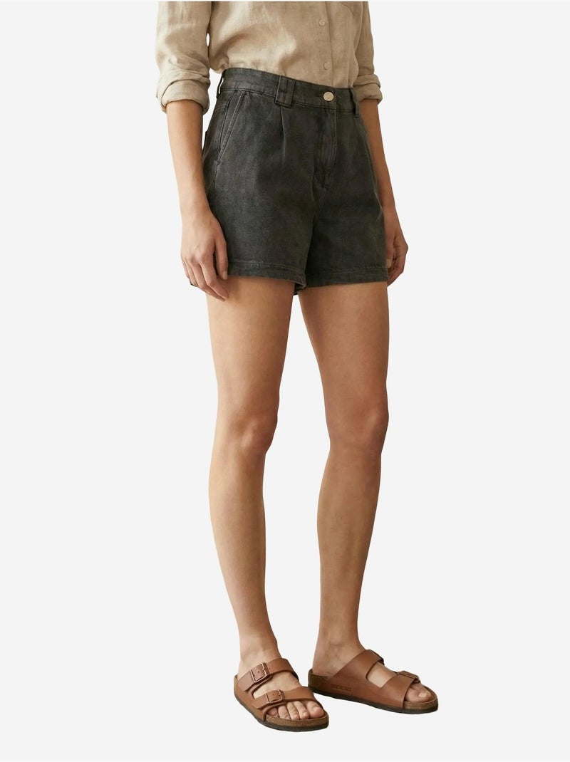Short tailleur à jambes larges my fashion Noir - Kiabi