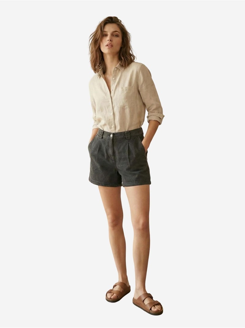 Short tailleur à jambes larges my fashion Noir - Kiabi