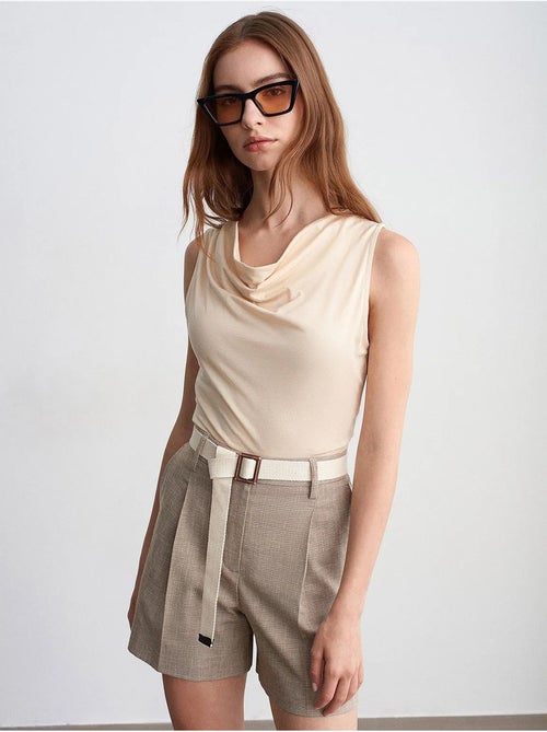 Short tailleur à taille haute et ceinture dilvin - Kiabi Short tailleur à taille haute et ceinture dilvin - Kiabi