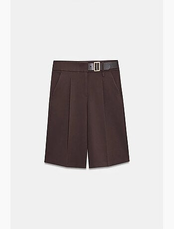 Short tailleur à taille haute et ceinture dilvin