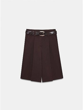 Short tailleur à taille haute et ceinture dilvin