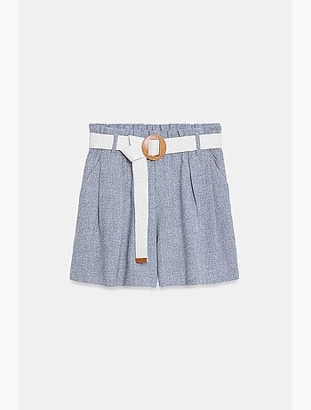 Short tailleur à taille haute et jambe large dilvin
