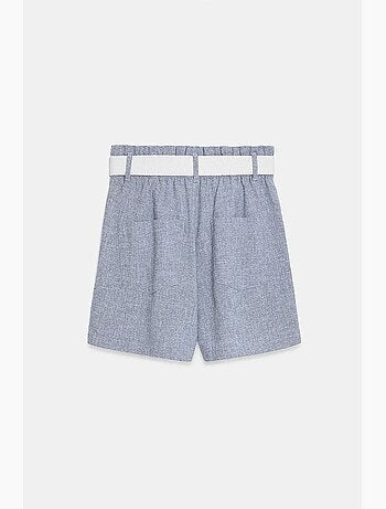 Short tailleur à taille haute et jambe large dilvin