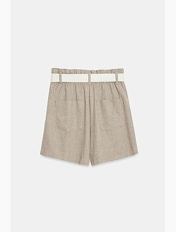 Short tailleur à taille haute et jambe large dilvin