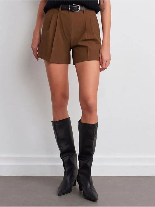 Short tailleur en crêpe à taille haute dilvin - Kiabi