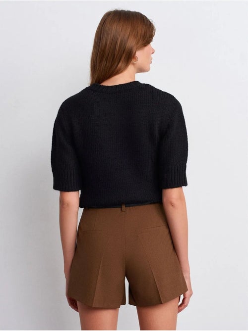 Short tailleur en crêpe à taille haute dilvin - Kiabi