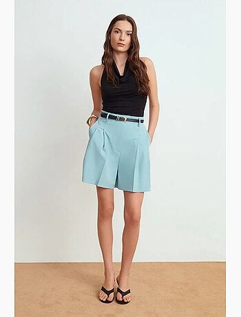 Short tailleur taille haute à jambe large dilvin