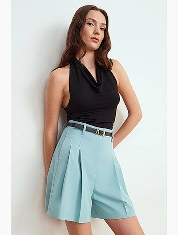 Short tailleur taille haute à jambe large dilvin