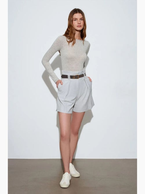 Short tailleur taille haute avec ceinture dilvin - Kiabi Short tailleur taille haute avec ceinture dilvin - Kiabi
