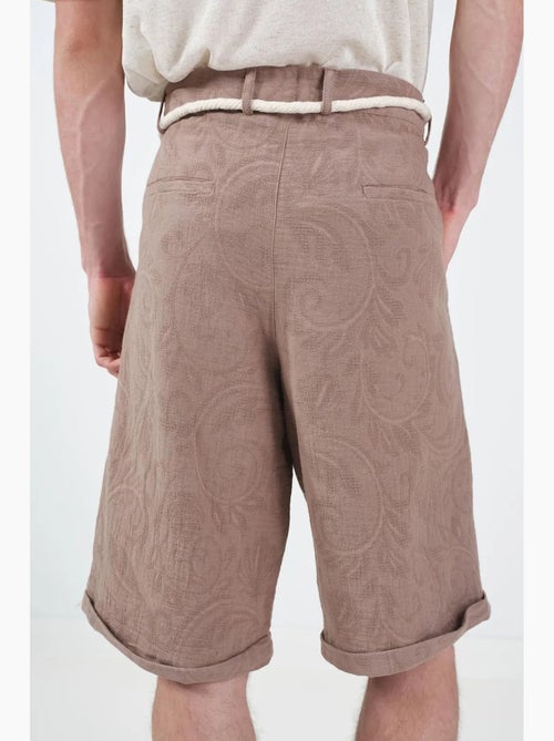 Short texturé taille mi-haute jambes larges giesto - Kiabi Short texturé taille mi-haute jambes larges giesto - Kiabi