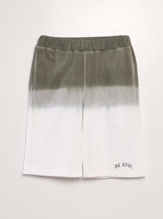 Short tie and dye à taille élastiquée